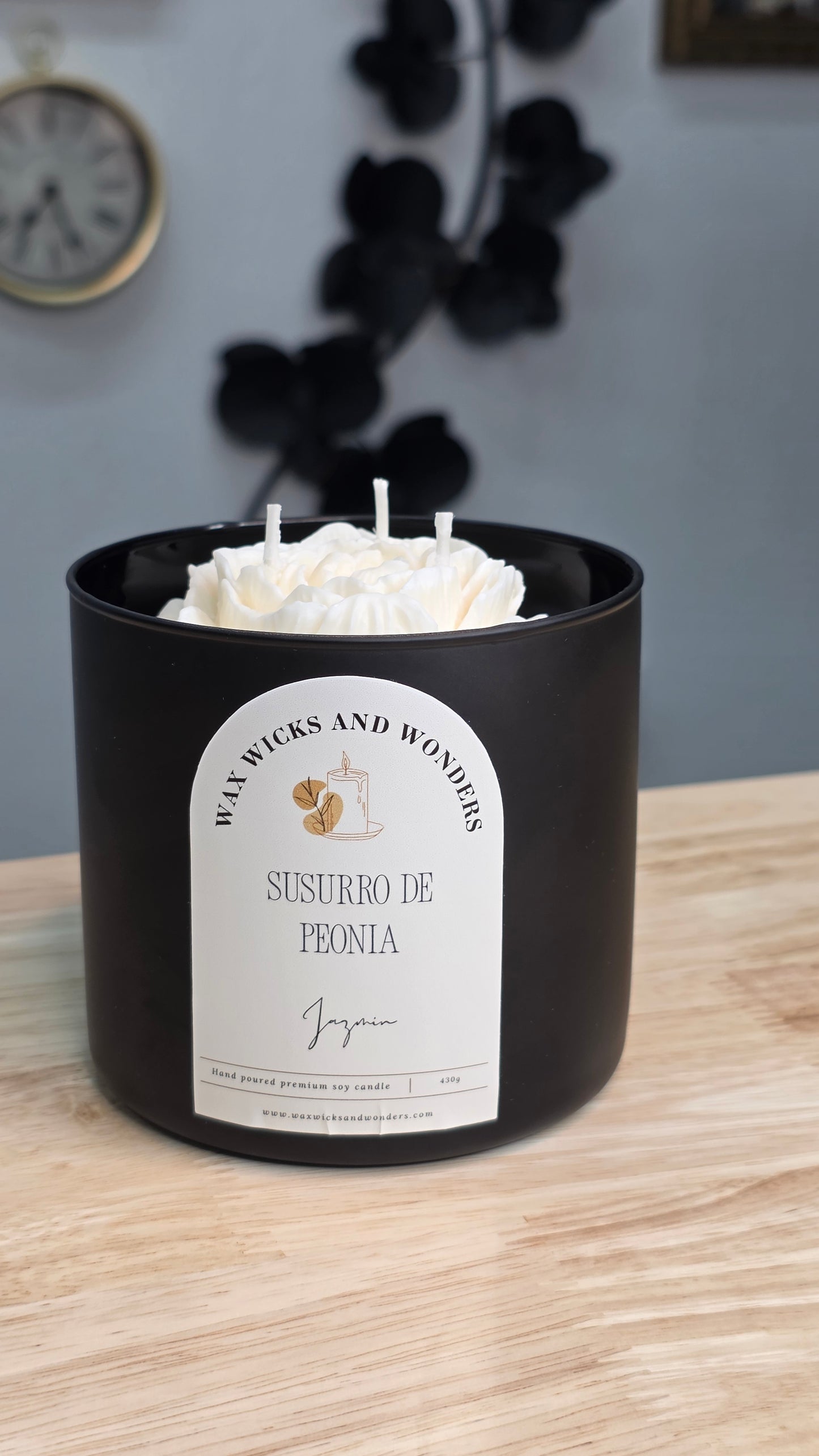 Susurro de peonia (black matte container)