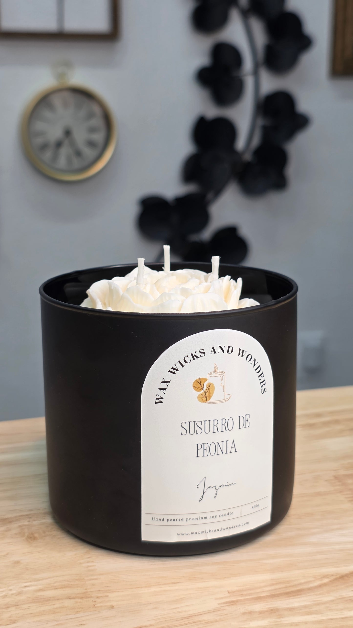 Susurro de peonia (black matte container)